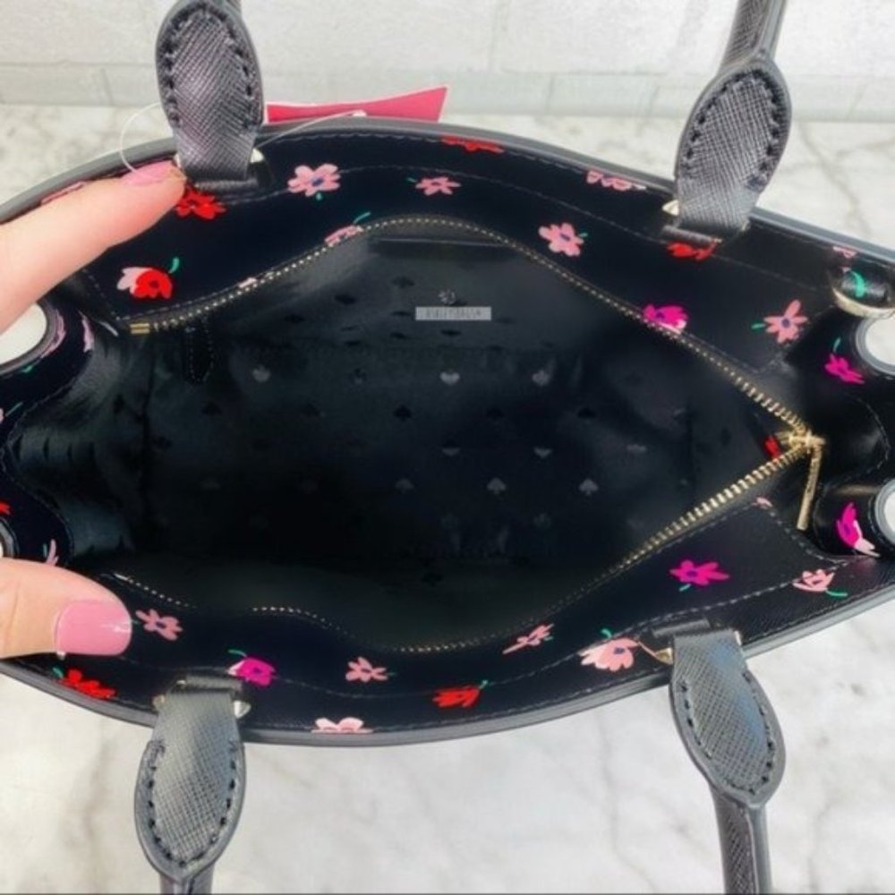 Kate Spade Ditsy Buds Floral Medium Satchel Crossbody - Picture 6 of 8